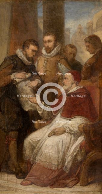 The Painters Matthijs and Paul Bril in Rome, (c1575), 1862-1872. Creator: Nicaise de Keyser.