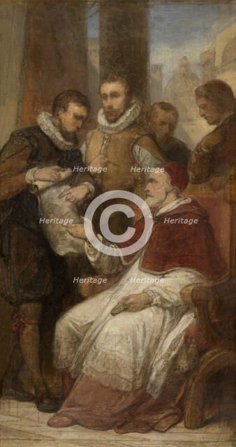 The Painters Matthijs and Paul Bril in Rome, (c1575), 1862-1872. Creator: Nicaise de Keyser.