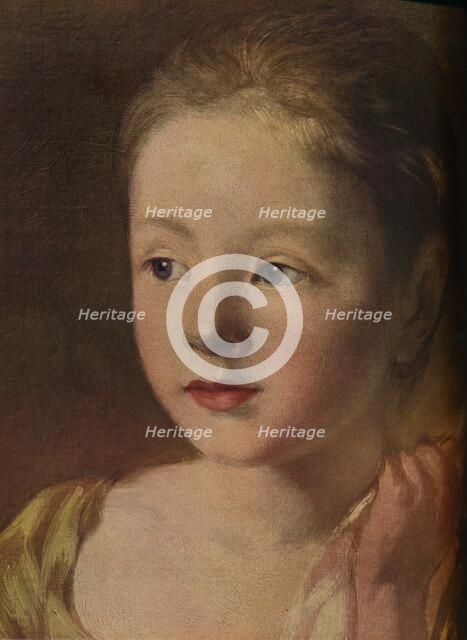 The Painter's Daughters chasing a Butterfly, (detail), (c1756), 1937. Artist: Unknown