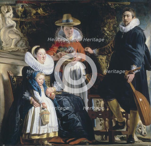 The Painter's Family. Artist: Jordaens, Jacob (1593-1678)
