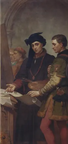 The Painters Jan van Eyck and Rogier van der Weyden, (c1430s), 1862-1872. Creator: Nicaise de Keyser