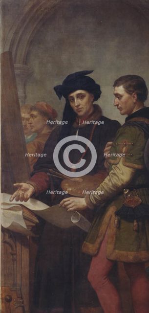 The Painters Jan van Eyck and Rogier van der Weyden, (c1430s), 1862-1872. Creator: Nicaise de Keyser.