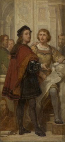 The Painters Raphael and Bernard van Orley, (c1510s), c1860s. Creator: Nicaise de Keyser