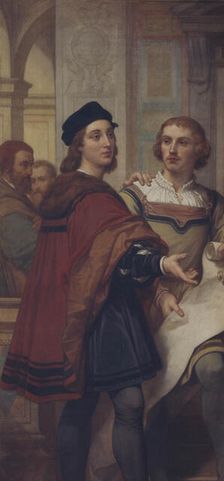 The Painters Raphael and Bernard van Orley, (c1520s), 1862-1872. Creator: Nicaise de Keyser