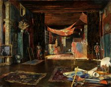 The painter's studio at Palazzo Pesaro Orfei. Creator: Fortuny y Madrazo, Mariano (1871-1949)