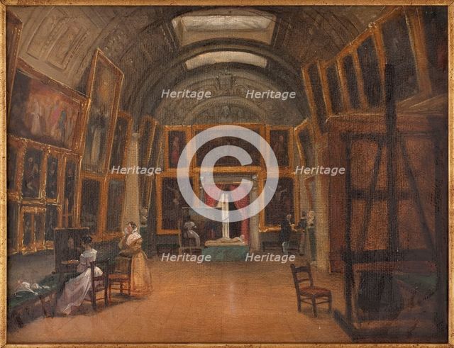 The painting gallery of the Hotel Aguado, c1840. Creator: Unknown.