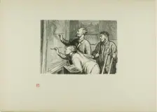 The Paintings Exhibition of 1868: Giving it the last touch, 1868, printed 1920. Creator: Etienne Carjat
