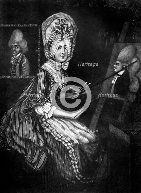 'The Paintress of Macaroni's', 1770.Artist: Richard Dighton