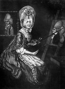 The Paintress of Macaroni's 1770.Artist: Richard Dighton