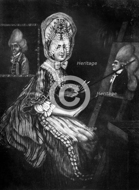 'The Paintress of Macaroni's', 1770.Artist: Richard Dighton