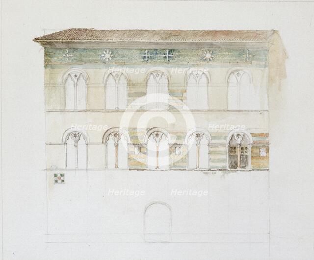 The Palazzo Gambacorti, Pisa, 27 - 30 April 1872. Artist: John Ruskin.