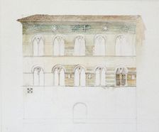The Palazzo Gambacorti, Pisa, 27 - 30 April 1872. Artist: John Ruskin