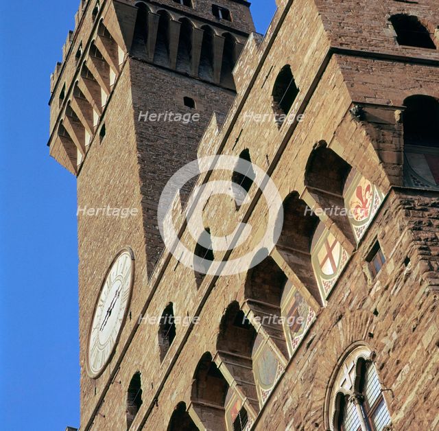 The Palazzo Vecchio, 13th century. Artist: Unknown