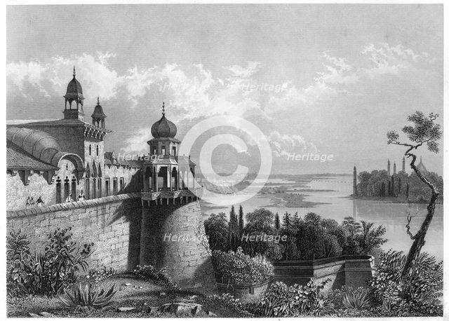'The Palace at Agra', c1860. Artist: Unknown