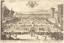 The Palace Gardens at Nancy, 1625. Creator: Jacques Callot