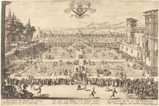 The Palace Gardens at Nancy, 1625. Creator: Jacques Callot
