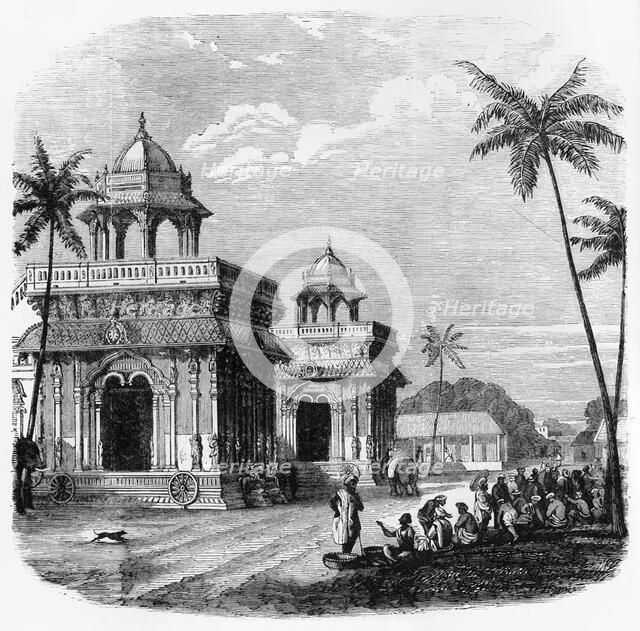 'The Palace of Tanjore', c1891. Creator: James Grant.