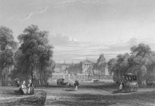The Palace of Versailles from the Paris Avenue 1839. Artist: S Fisher