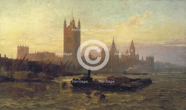 'The Palace of Westminster', 1892. Artist: George Vicat Cole