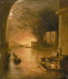The Palace of Westminster on Fire 1834