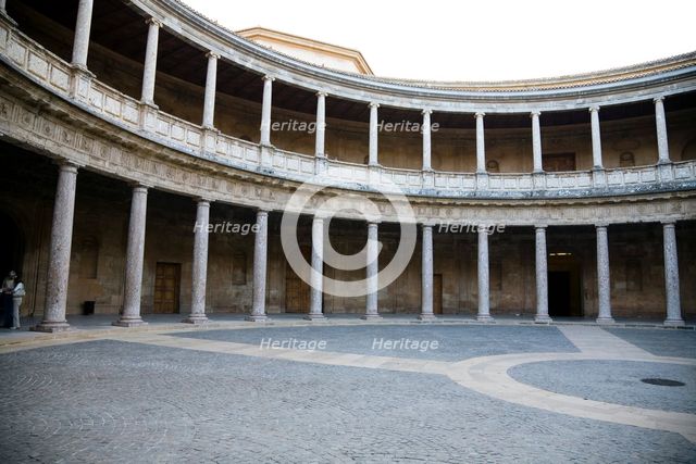 The Palace of Charles V, Alhambra, Granada, Spain, 2007. Creator: Samuel Magal.