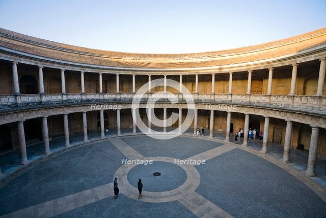 The Palace of Charles V, Alhambra, Granada, Spain, 2007. Creator: Samuel Magal.