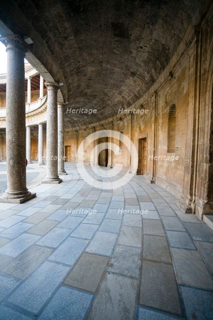 The Palace of Charles V, Alhambra, Granada, Spain, 2007. Creator: Samuel Magal.
