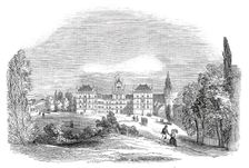 The Palace of Ehrenburg, at Coburg - from His Royal Highness Prince Albert's drawing, 1845. Creator: W. J. Linton