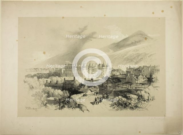 The Palace of Holyrood, n.d. Creator: James Duffield Harding.