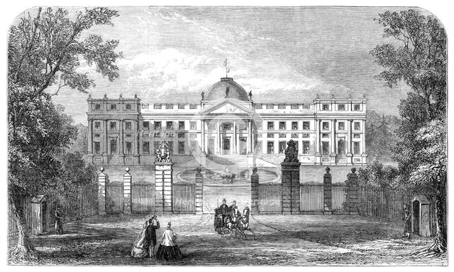 The Palace of Laeken, Brussels, the residence of the late King Leopold, 1865. Creator: Unknown.