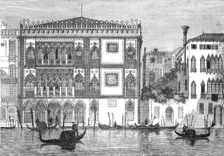 The Palace Pissani, on The Grand Canal, Venice 1854. Creator: Unknown