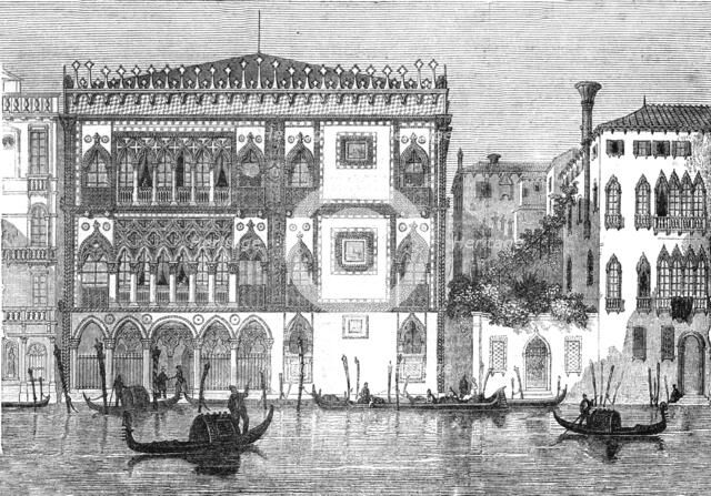 'The Palace Pissani, on The Grand Canal, Venice', 1854. Creator: Unknown.