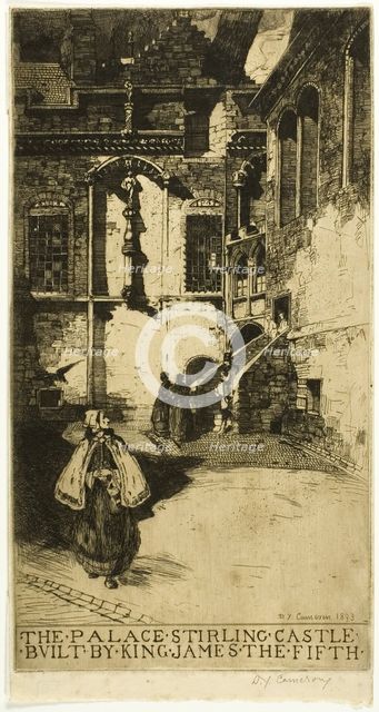 The Palace, Stirling Castle, 1893. Creator: David Young Cameron.