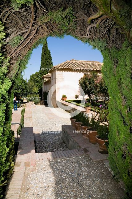 The Palacio de Generalife, Alhambra, Granada, Spain, 2007.  Creator: Samuel Magal.