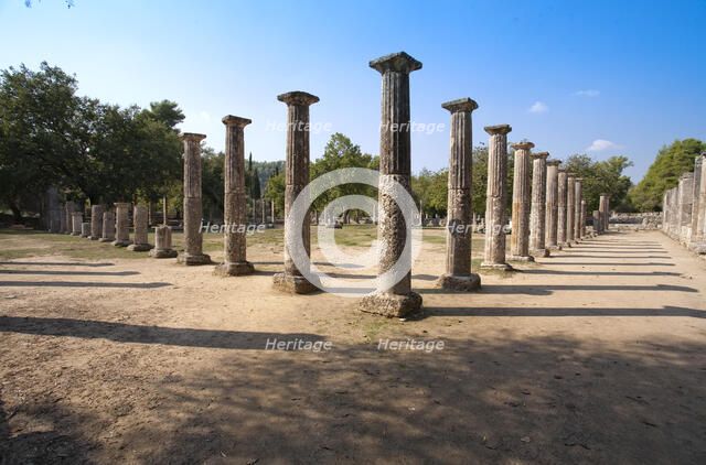 The palaestra at Olympia, Greece. Artist: Samuel Magal