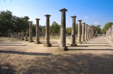The palaestra at Olympia, Greece. Artist: Samuel Magal