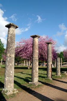 The palaestra at Olympia, Greece. Creator: Samuel Magal