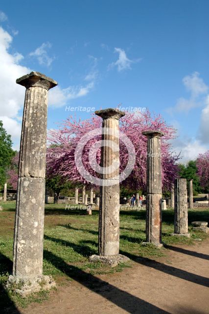The palaestra at Olympia, Greece. Creator: Samuel Magal.