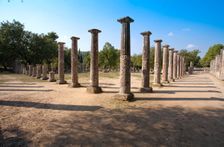 The palaestra at Olympia, Greece. Creator: Samuel Magal
