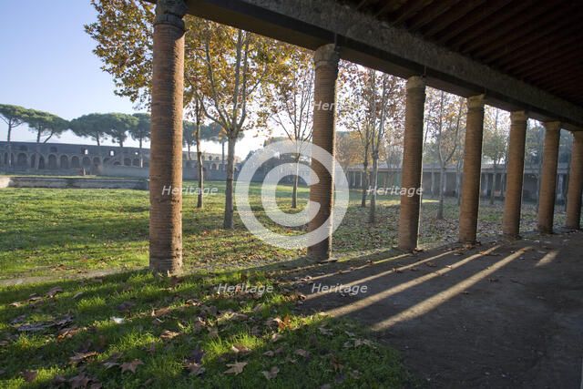 The palaestra in Pompeii, Italy. Creator: Samuel Magal.