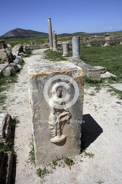 The Palaestra of Petronii, Thuburbo Majus, Tunisia. Artist: Samuel Magal