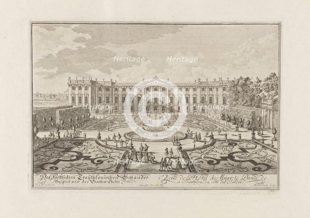 The Palais Trautson in Vienna, 1719. Creator: Fischer von Erlach, Joseph Emanuel (1693-1742).