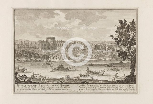 The Palais Althan in Vienna, 1719. Creator: Fischer von Erlach, Joseph Emanuel (1693-1742).