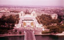 The Palais de Chaillot from above, Paris, France, c1955. Creator: Arthur Charles Kirby Ware