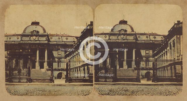 The Palais de Justice, Paris., 1860s. Creator: New York Stereoscopic Company.