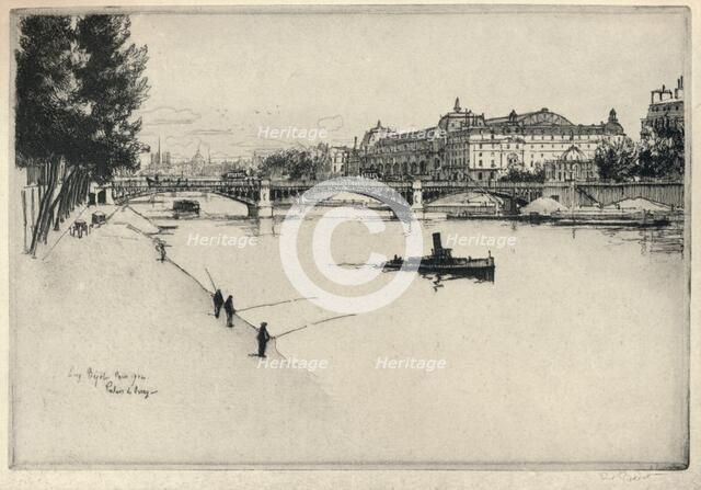 `The Palais d'Orsay', 1915. Artist: Eugene Bejot.