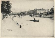 `The Palais d'Orsay 1915. Artist: Eugene Bejot