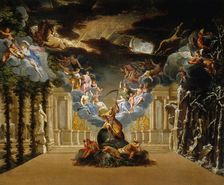 The Palais du Temps. Scenery for the prologue of "Atys", lyrical tragedy by Lully, c1708. Creator: Jacques Vigoureux Duplessis