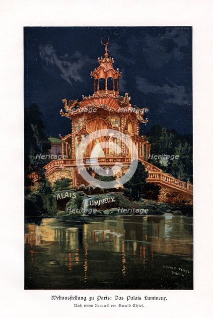 The Palais Lumineux (Luminous Palace), Paris Universal Exposition, 1900.Artist: Ewald Thiel