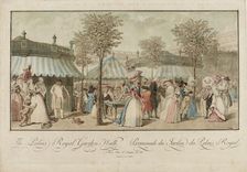 The Palais Royal Garden Walk, 1787. Creator: Le Coeur, Louis (active ca. 1800)